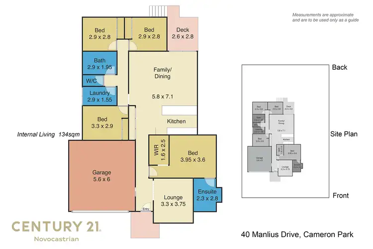 Floorplan of Homely house listing, 40 Manlius Drive, Cameron Park NSW 2285