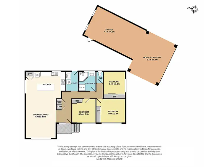 Floorplan of Homely house listing, 1 Chandor Court, Notting Hill VIC 3168