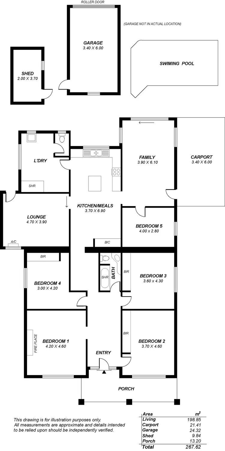 Floorplan of Homely house listing, 4 Rothermore Street, Cumberland Park SA 5041