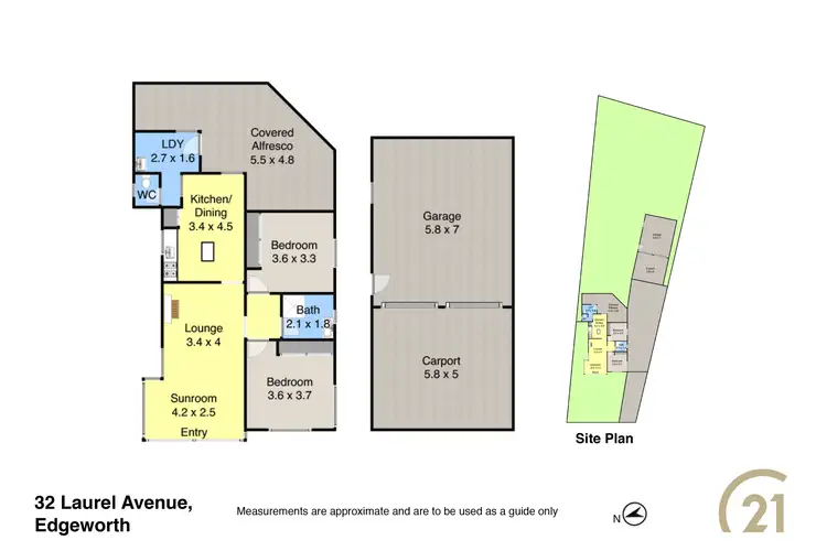 Floorplan of Homely house listing, 32 Laurel Avenue, Edgeworth NSW 2285