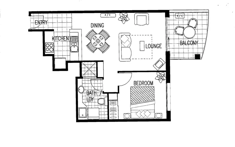 Floorplan of Homely unit listing, 26/20 Anne Avenue, Broadbeach QLD 4218
