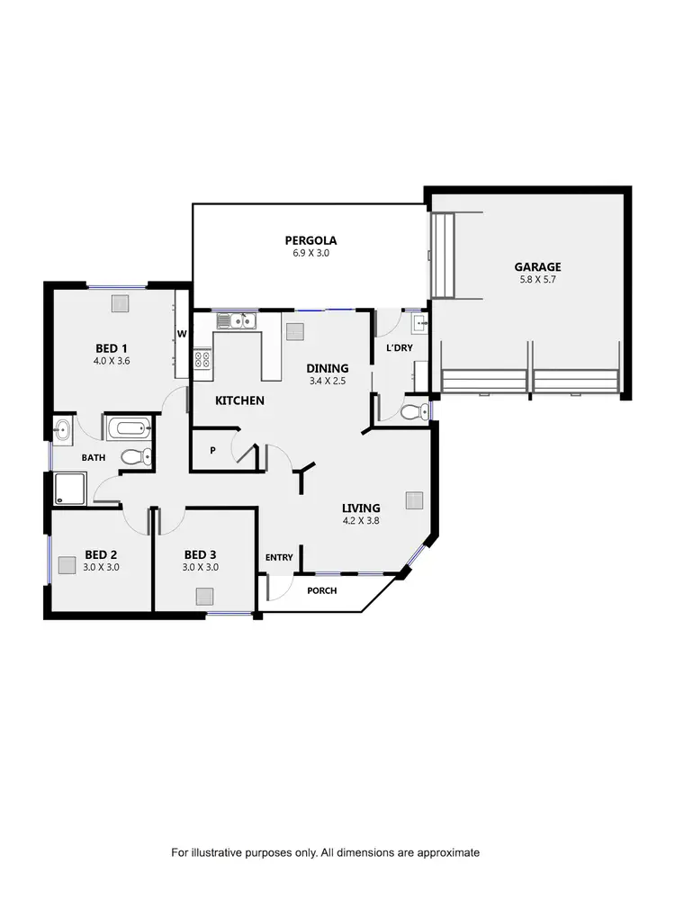 Floorplan of Homely house listing, 3/6 Douglas Street, Flinders Park SA 5025