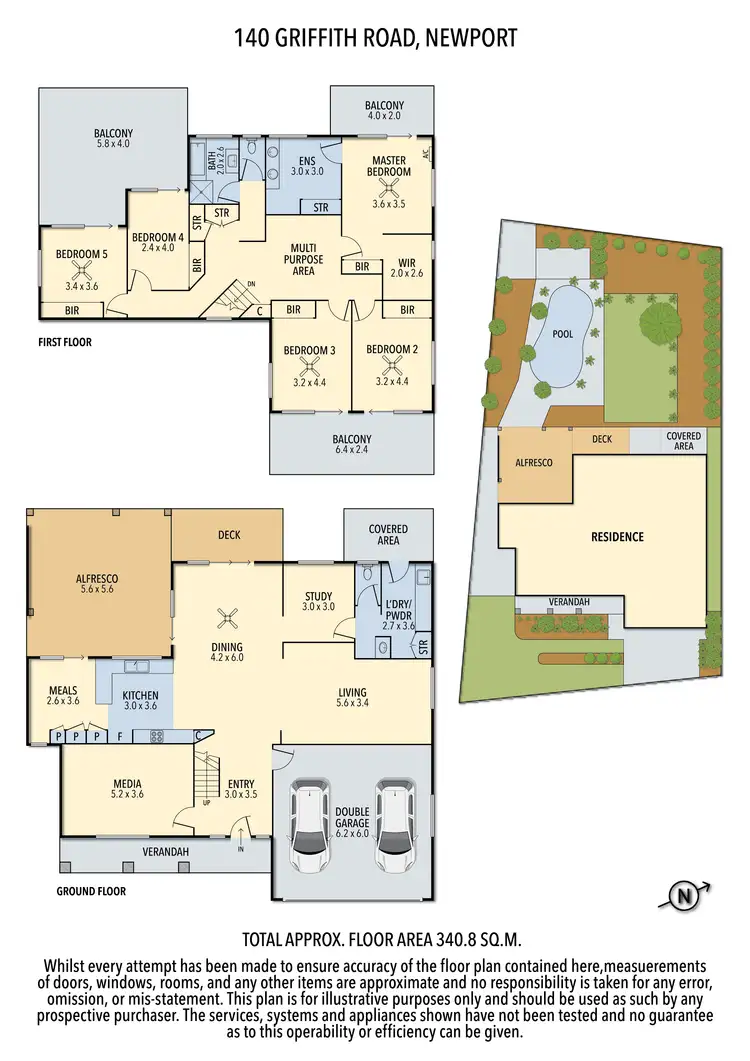 Floorplan of Homely house listing, 140 Griffith Road, Newport QLD 4020