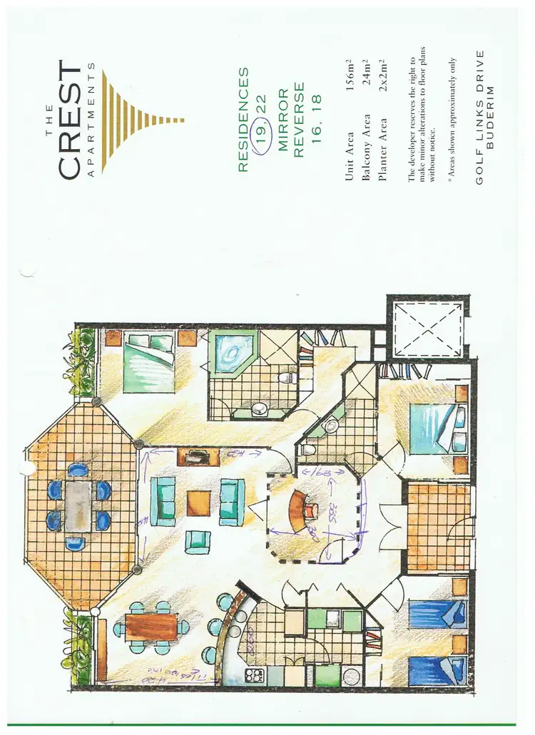 Floorplan of Homely unit listing, 19/59-63 Golf Links Road, Buderim QLD 4556