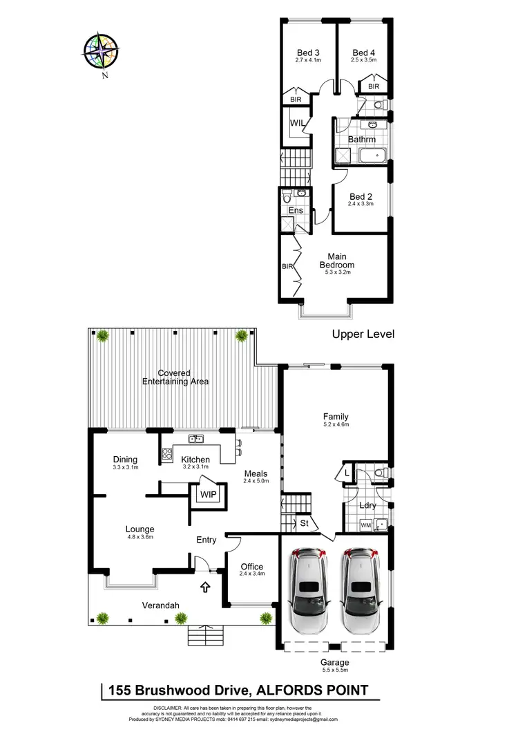 Floorplan of Homely house listing, 155 Brushwood Drive, Alfords Point NSW 2234
