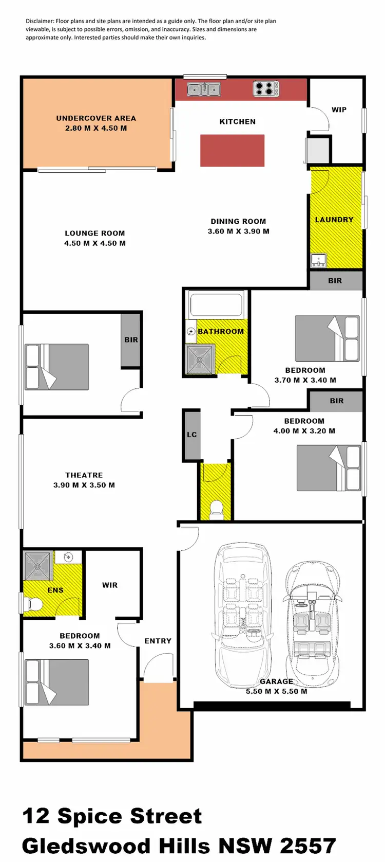 Floorplan of Homely house listing, 12 Spice Street, Gledswood Hills NSW 2557