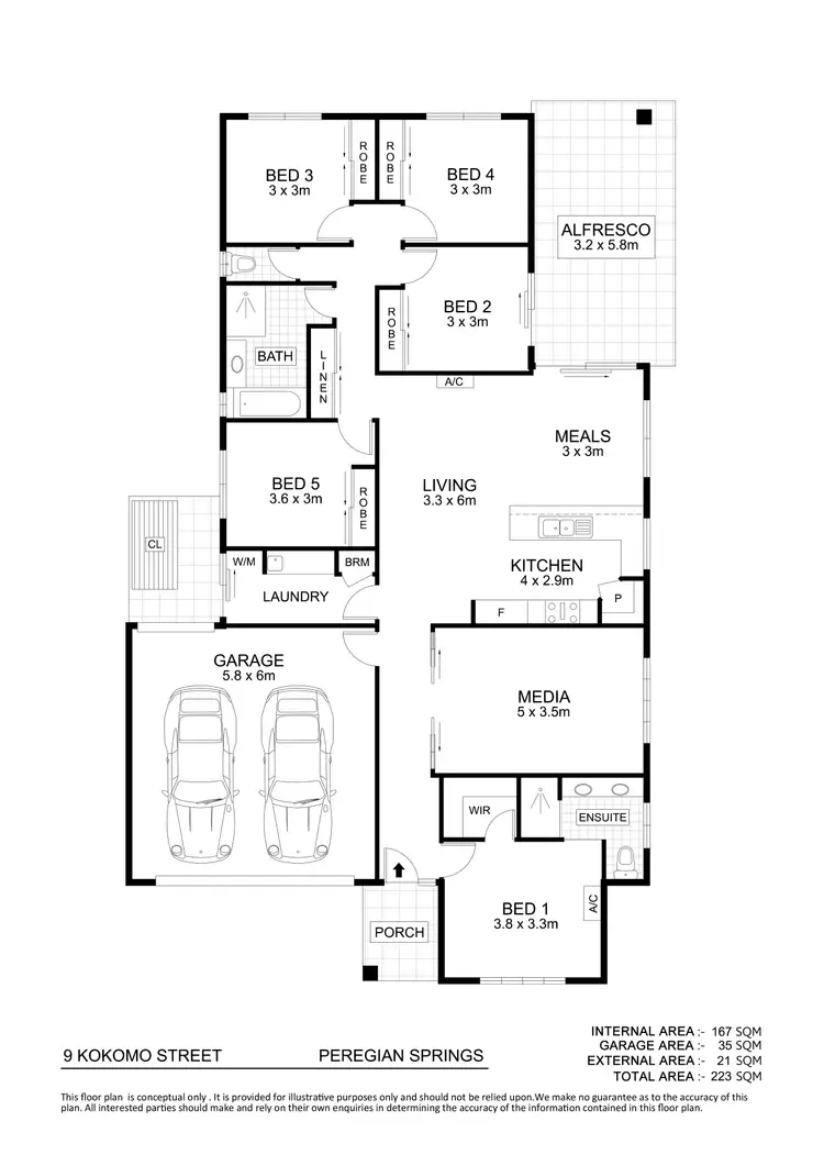 Floorplan of Homely house listing, 9 Kokomo Street, Peregian Beach QLD 4573