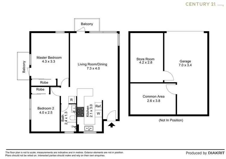 Floorplan of Homely apartment listing, 5/68 Bradleys Head Road, Mosman NSW 2088