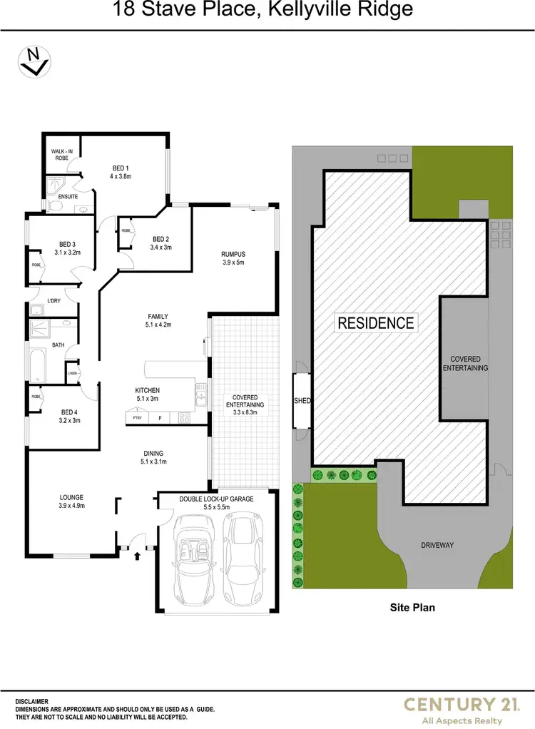 Floorplan of Homely house listing, 18 Stave Place, Kellyville Ridge NSW 2155
