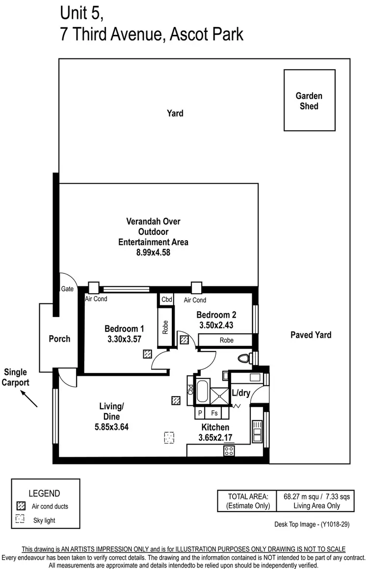 Floorplan of Homely unit listing, 5/7 Third Avenue, Ascot Park SA 5043