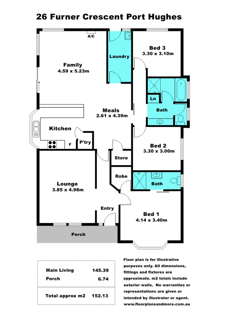 Floorplan of Homely house listing, 26 Furner Crescent, Port Hughes SA 5558