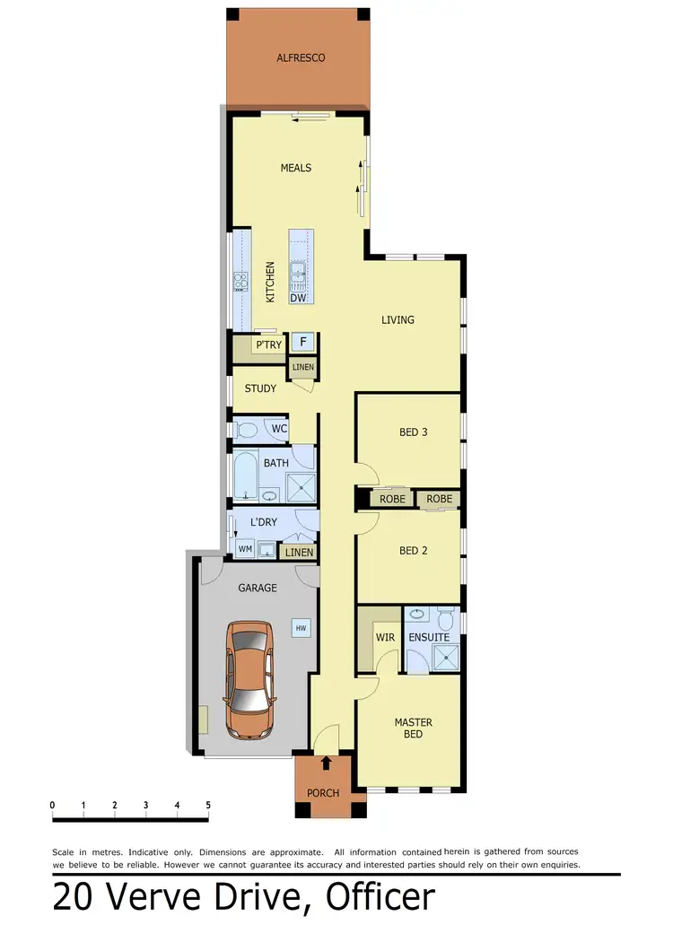 Floorplan of Homely house listing, 20 Verve Drive, Officer VIC 3809