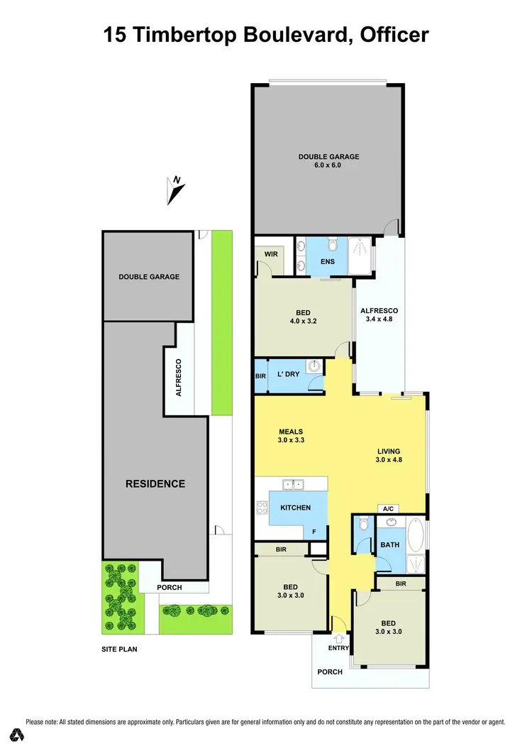 Floorplan of Homely house listing, 15 Timbertop Boulevard, Officer VIC 3809