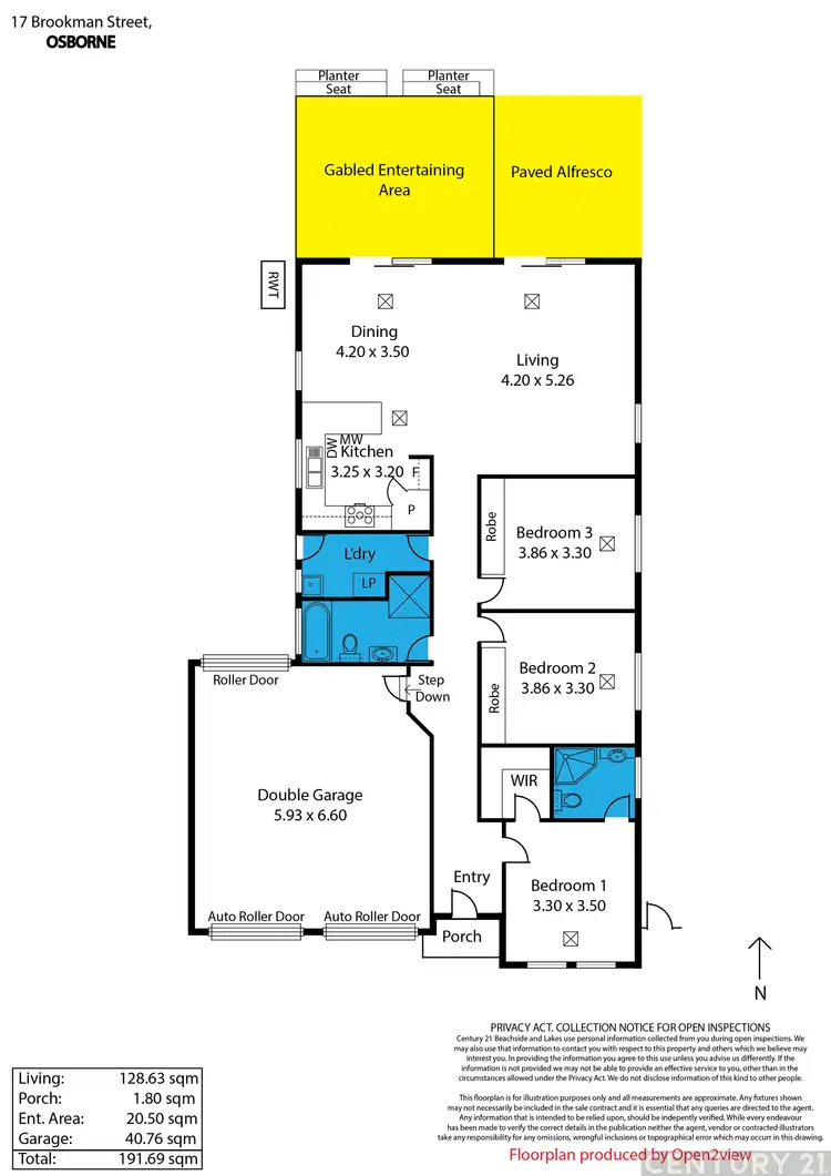 Floorplan of Homely house listing, 17 Brookman Street, Osborne SA 5017