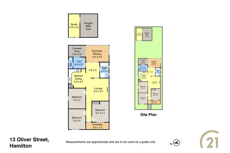 Floorplan of Homely house listing, 13 Oliver Street, Hamilton NSW 2303