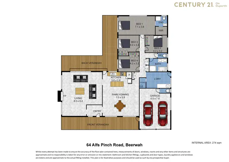 Floorplan of Homely house listing, 64 Alfs Pinch Road, Beerwah QLD 4519