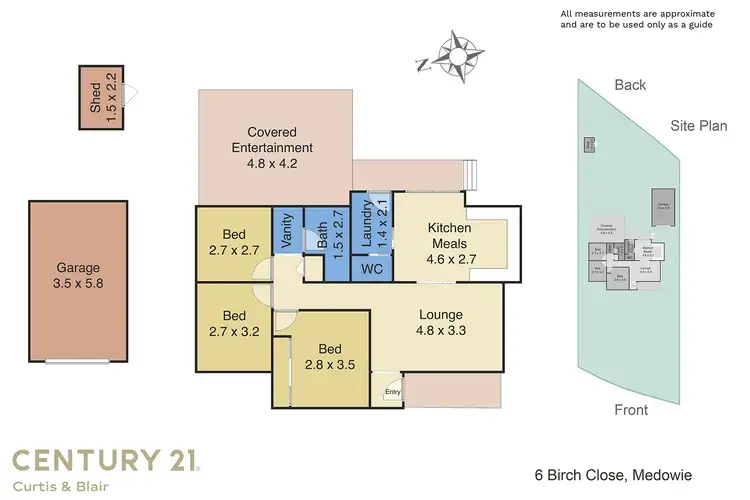 Floorplan of Homely house listing, 6 Birch Close, Medowie NSW 2318