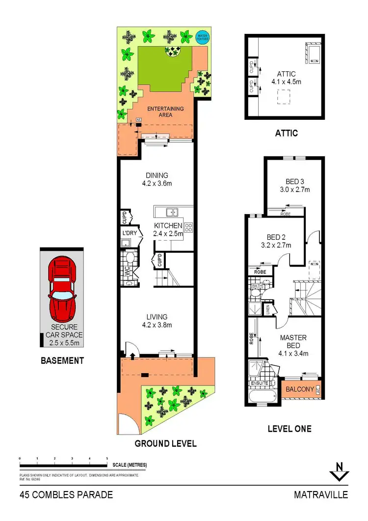 Floorplan of Homely townhouse listing, 45 Combles Parade, Matraville NSW 2036