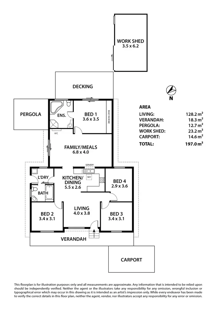 Floorplan of Homely house listing, 25 Oak Avenue, Bridgewater SA 5155