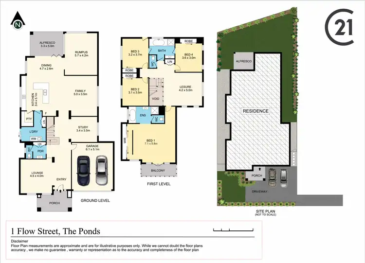Floorplan of Homely house listing, 1 Flow Street, The Ponds NSW 2769