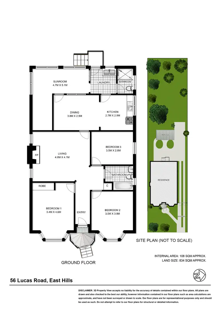 Floorplan of Homely house listing, 56 Lucas Road, East Hills NSW 2213