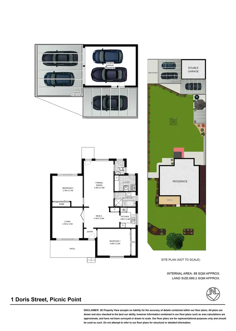 Floorplan of Homely house listing, 1 Doris Street, Picnic Point NSW 2213