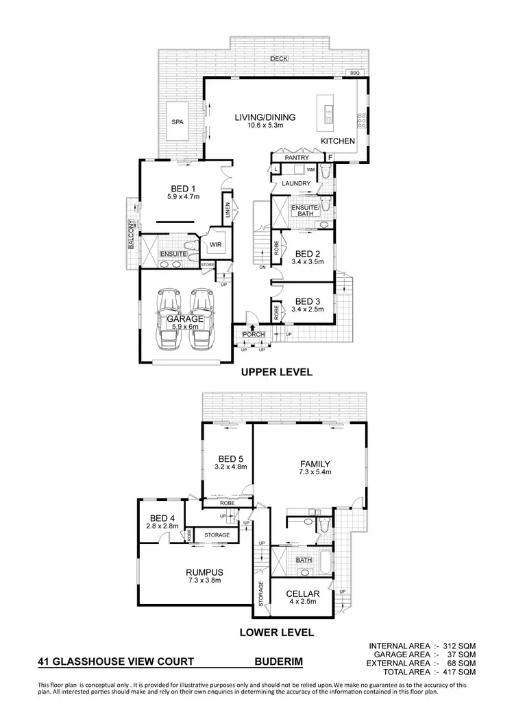 Floorplan of Homely house listing, 41 Glasshouse View Court, Buderim QLD 4556