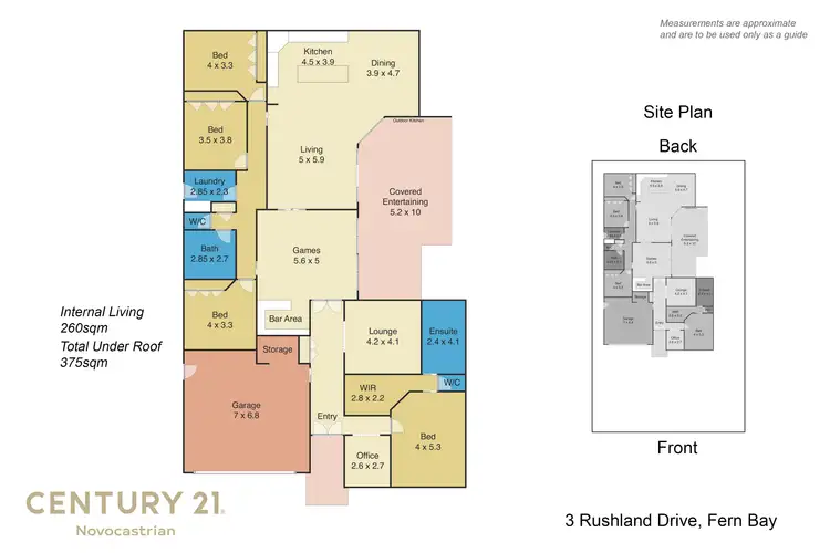 Floorplan of Homely house listing, 3 Rushland Drive, Fern Bay NSW 2295