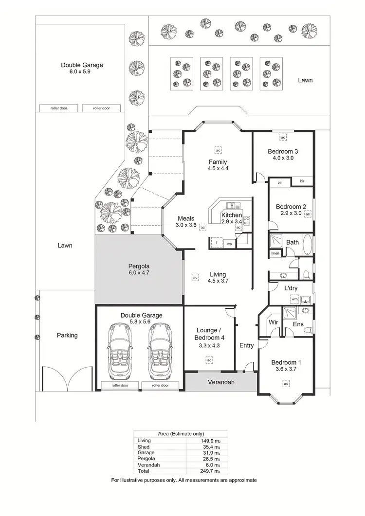 Floorplan of Homely house listing, 4-6 Cameron Court, Hackham SA 5163