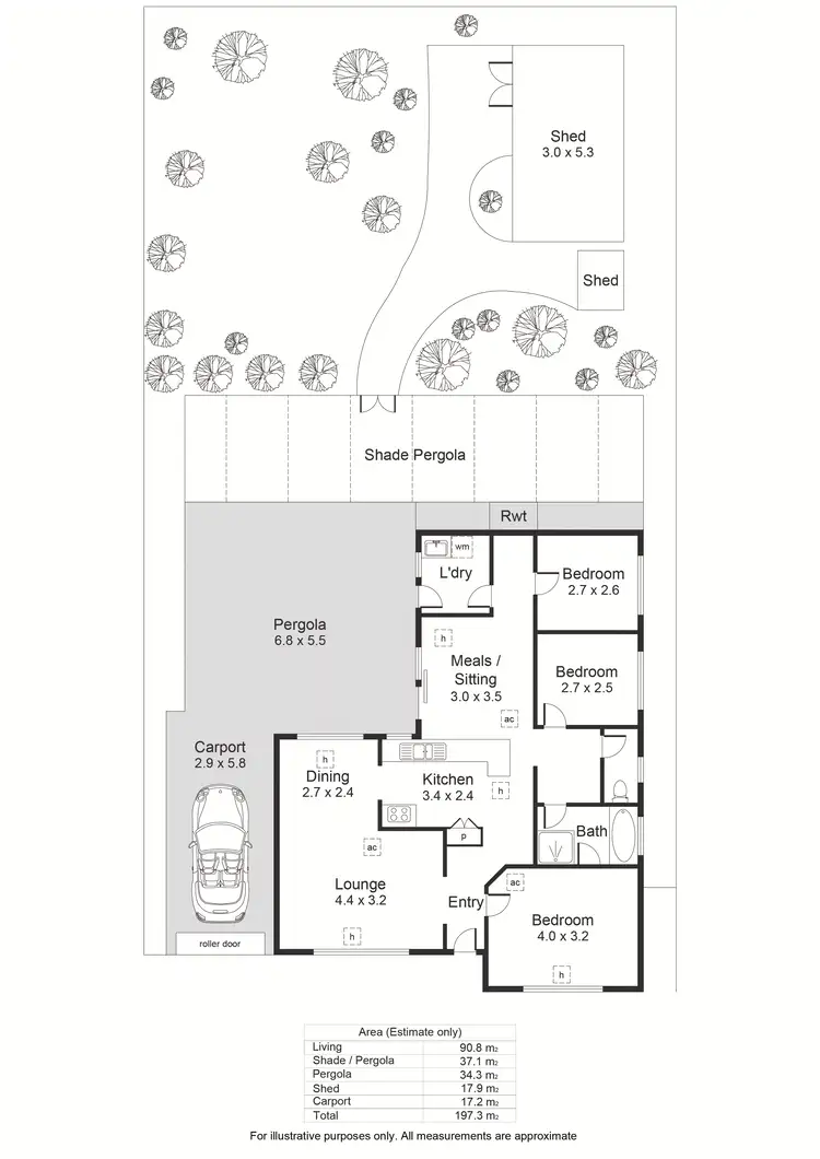 Floorplan of Homely house listing, 7 Rousillion Promenade, Old Reynella SA 5161