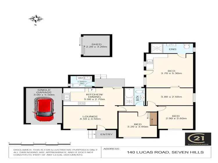 Floorplan of Homely house listing, 140 Lucas Road, Seven Hills NSW 2147