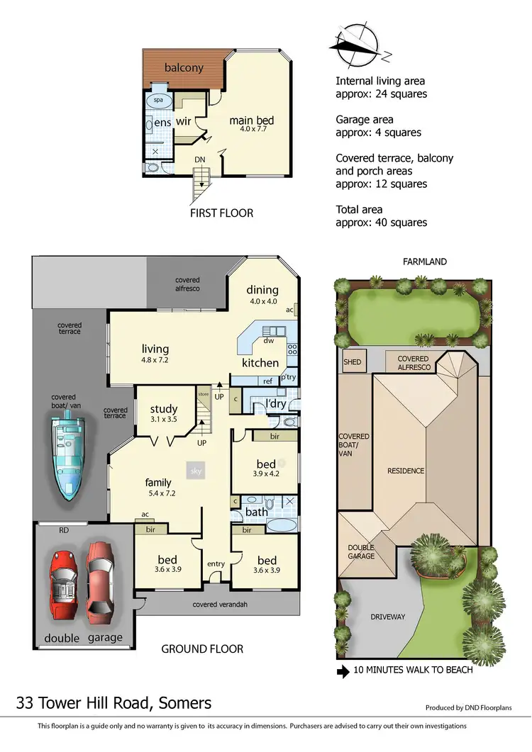 Floorplan of Homely house listing, 33 Tower Hill Road, Somers VIC 3927