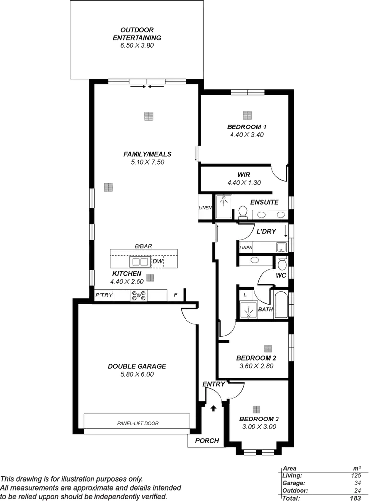 Floorplan of Homely house listing, 58 Golf Course Drive, Woodcroft SA 5162