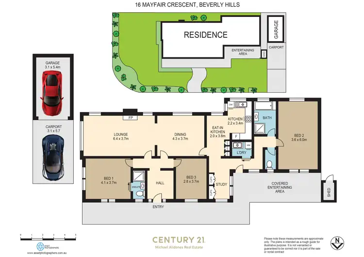 Floorplan of Homely house listing, 16 Mayfair Crescent, Beverly Hills NSW 2209