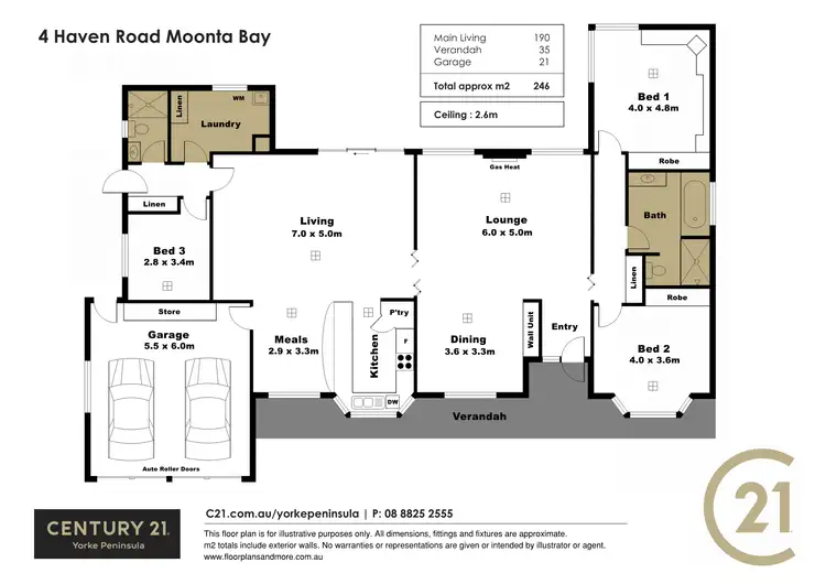 Floorplan of Homely house listing, 4 Haven Road, Moonta Bay SA 5558