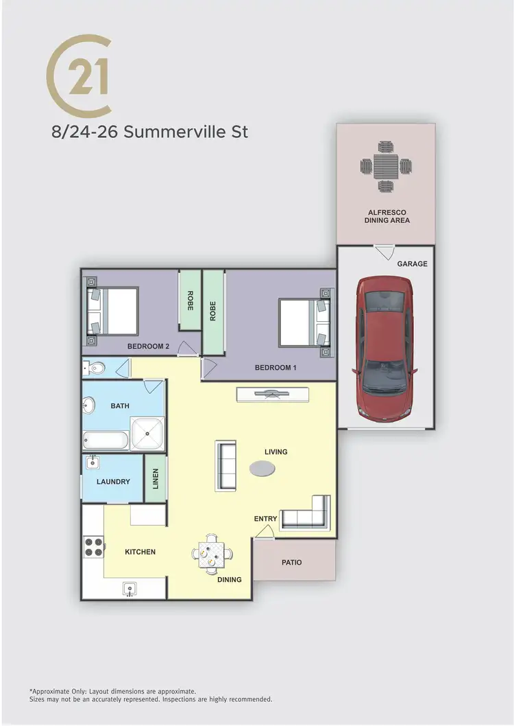 Floorplan of Homely unit listing, 8/24-26 Summerville Street, Wingham NSW 2429