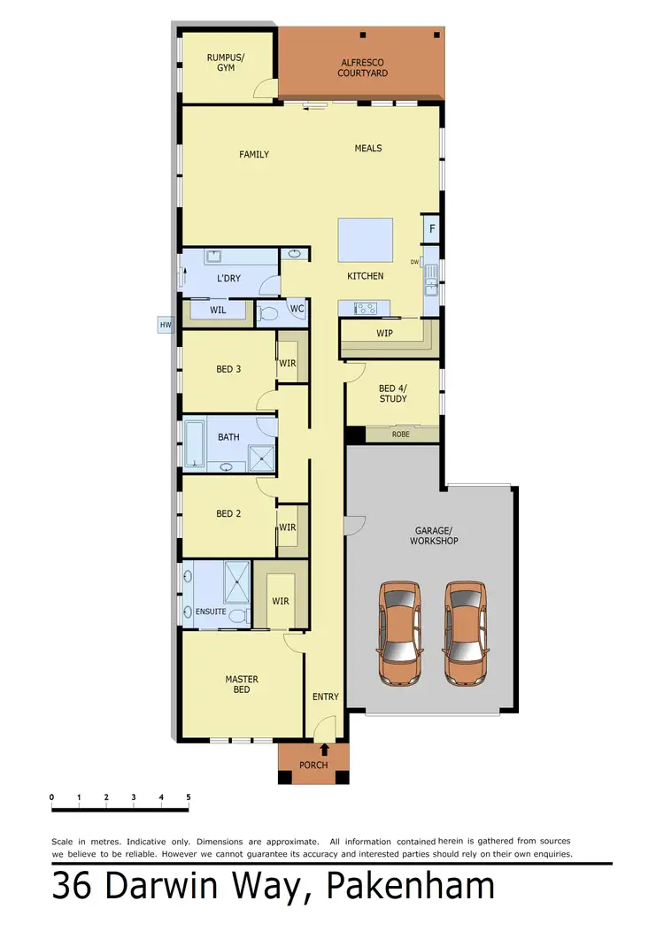 Floorplan of Homely house listing, 36 Darwin Way, Pakenham VIC 3810
