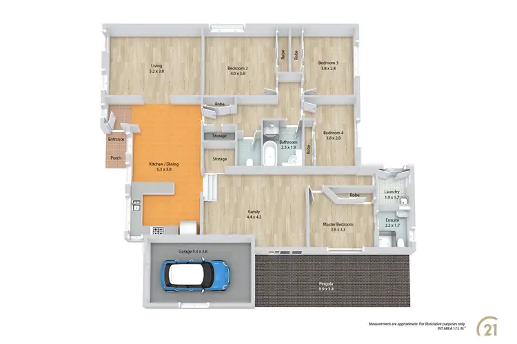 Floorplan of Homely house listing, 14 Chaucer Street, Wetherill Park NSW 2164