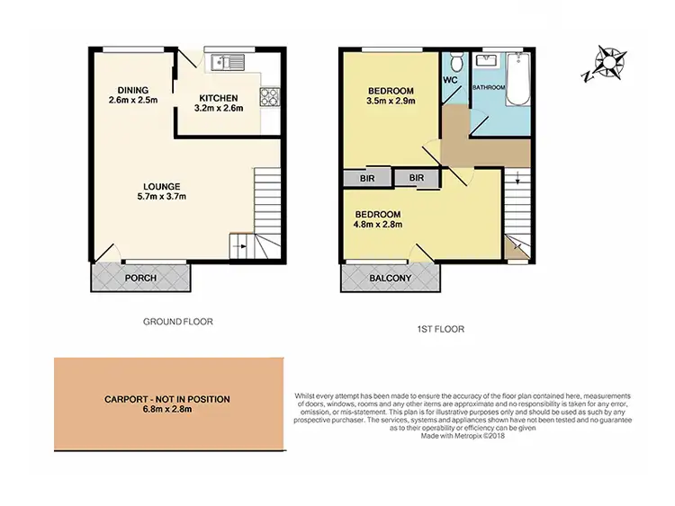 Floorplan of Homely townhouse listing, 5/72-74 Wellington Road, Clayton VIC 3168