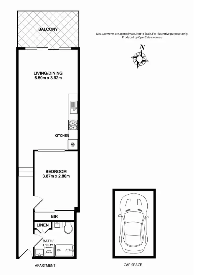 Floorplan of Homely apartment listing, 25/5 Lusty Street, Wolli Creek NSW 2205