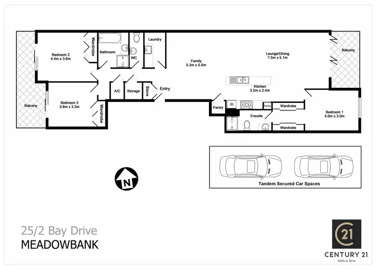 Floorplan of Homely apartment listing, 25/2 Bay Drive, Meadowbank NSW 2114