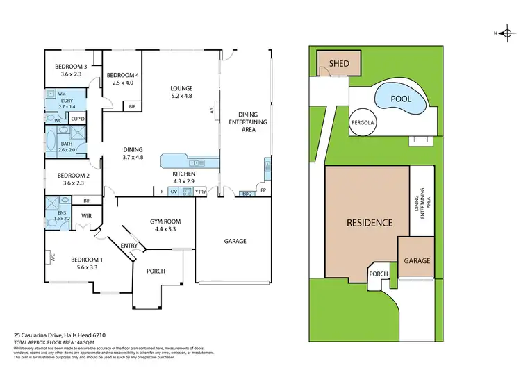 Floorplan of Homely house listing, 25 Casuarina Drive, Halls Head WA 6210