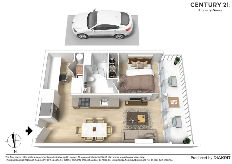 Floorplan of Homely apartment listing, 344/660 Blackburn Road, Notting Hill VIC 3168