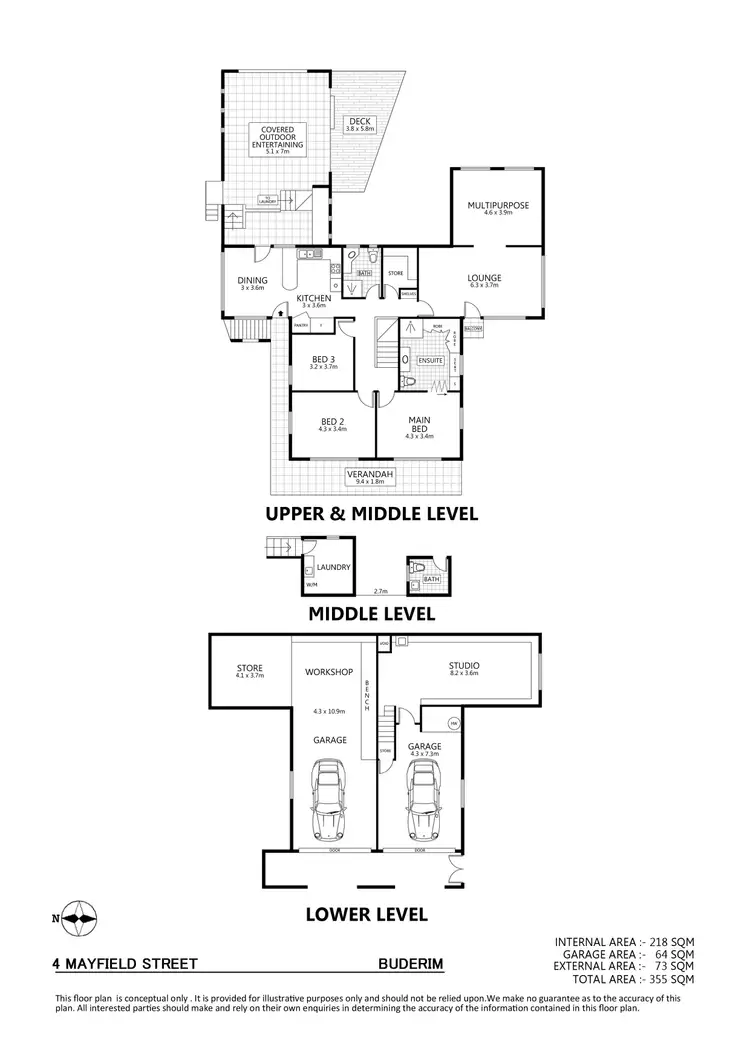 Floorplan of Homely house listing, 4 Mayfield Street, Buderim QLD 4556