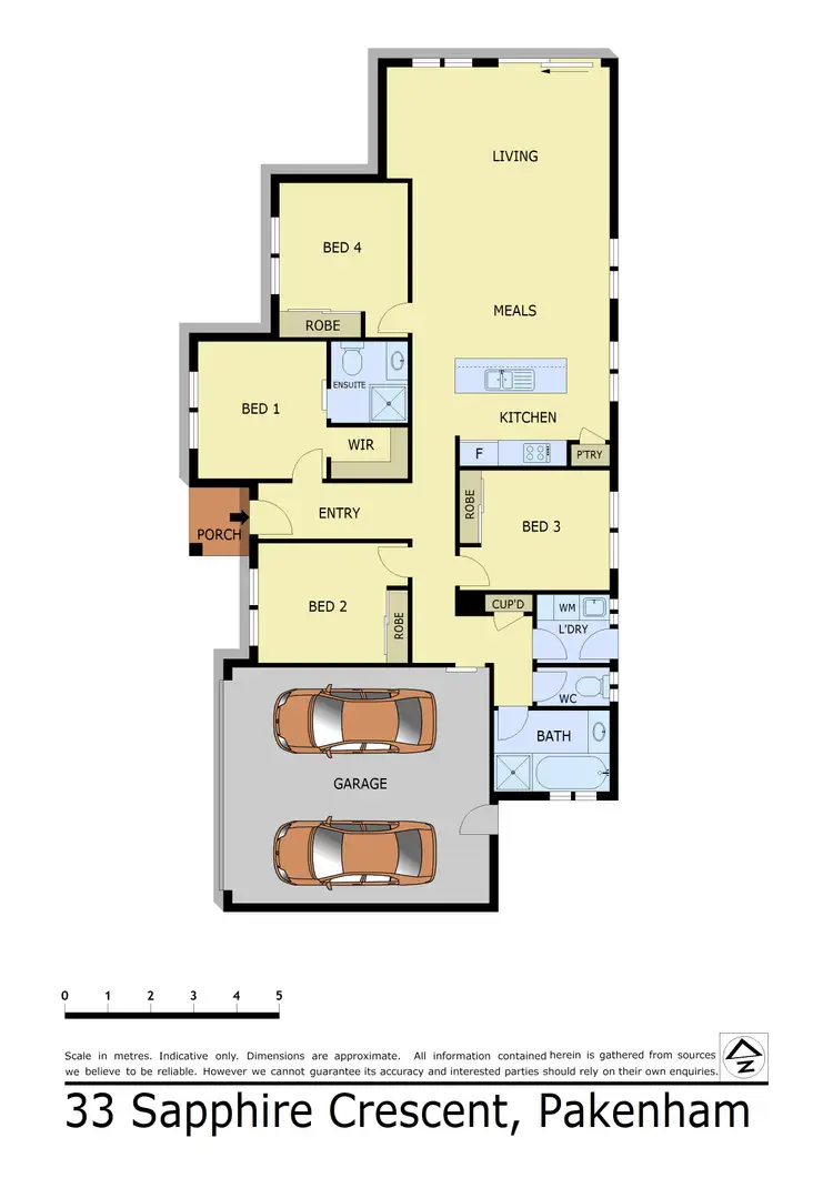 Floorplan of Homely house listing, 33 Sapphire Crescent, Pakenham VIC 3810