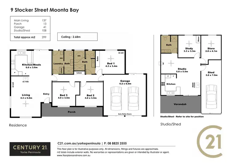 Floorplan of Homely house listing, 9 Stocker Street, Moonta Bay SA 5558