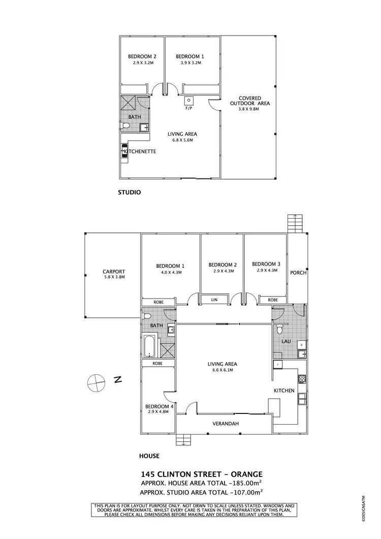 Floorplan of Homely house listing, 145 Clinton Street, Orange NSW 2800