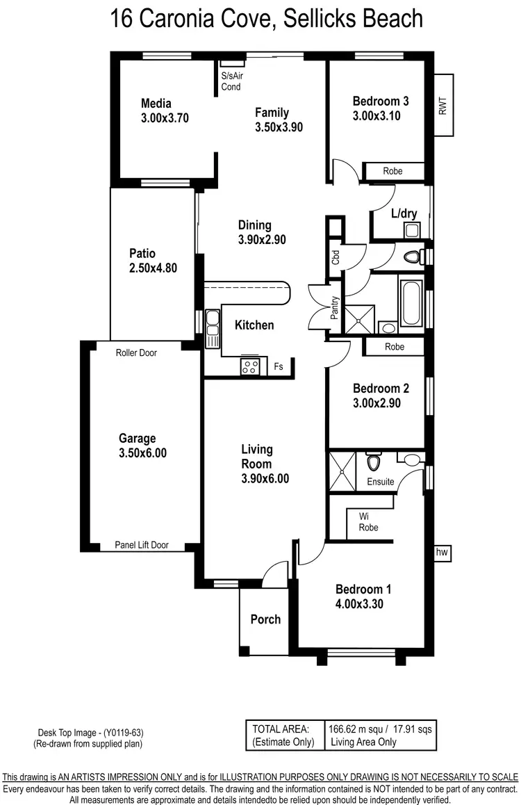 Floorplan of Homely house listing, 16 Caronia Cove, Sellicks Beach SA 5174