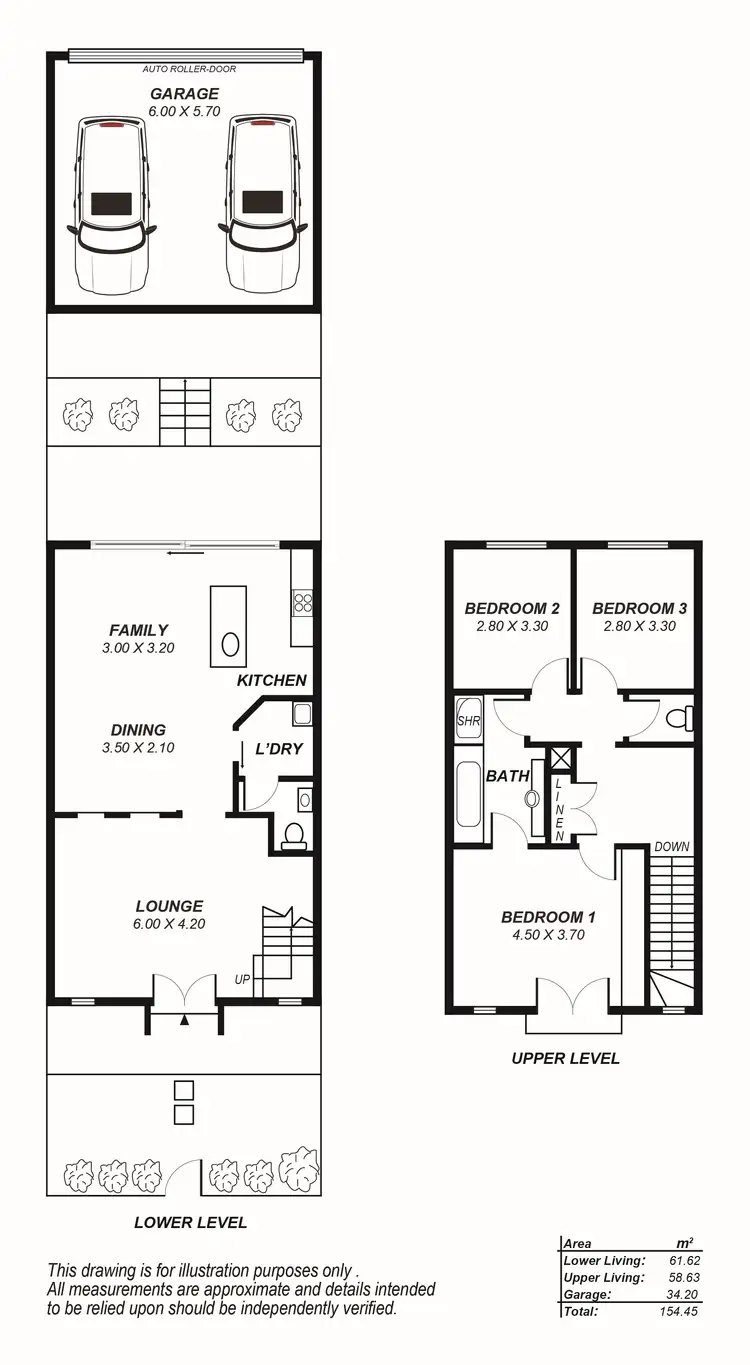 Floorplan of Homely townhouse listing, 2-4 Merlot Court, Wynn Vale SA 5127