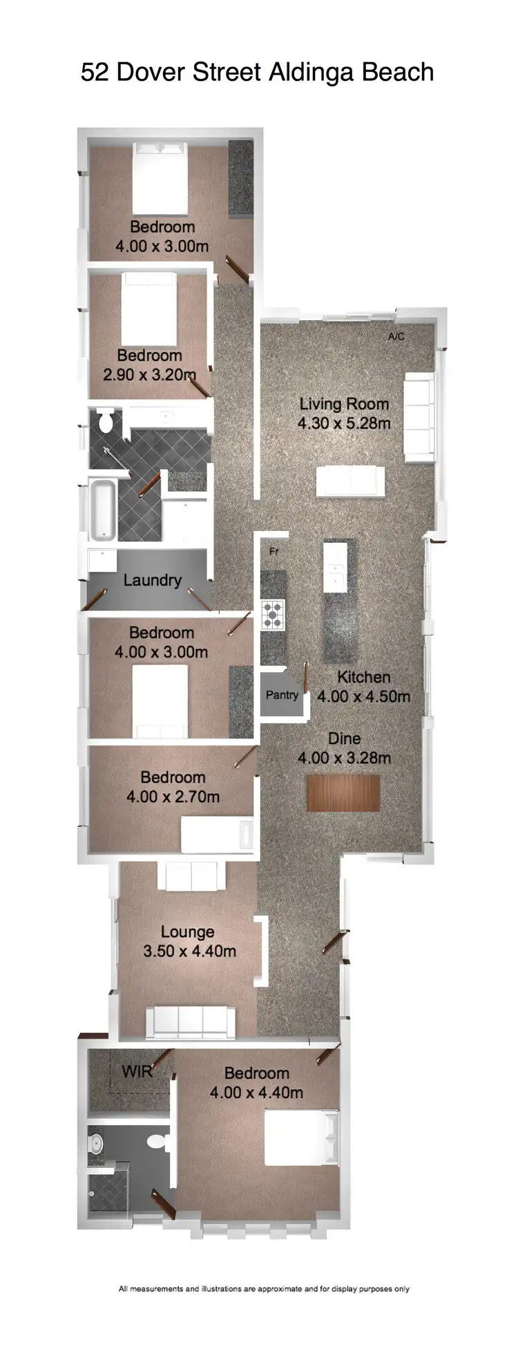 Floorplan of Homely house listing, 52 Dover Street, Aldinga Beach SA 5173